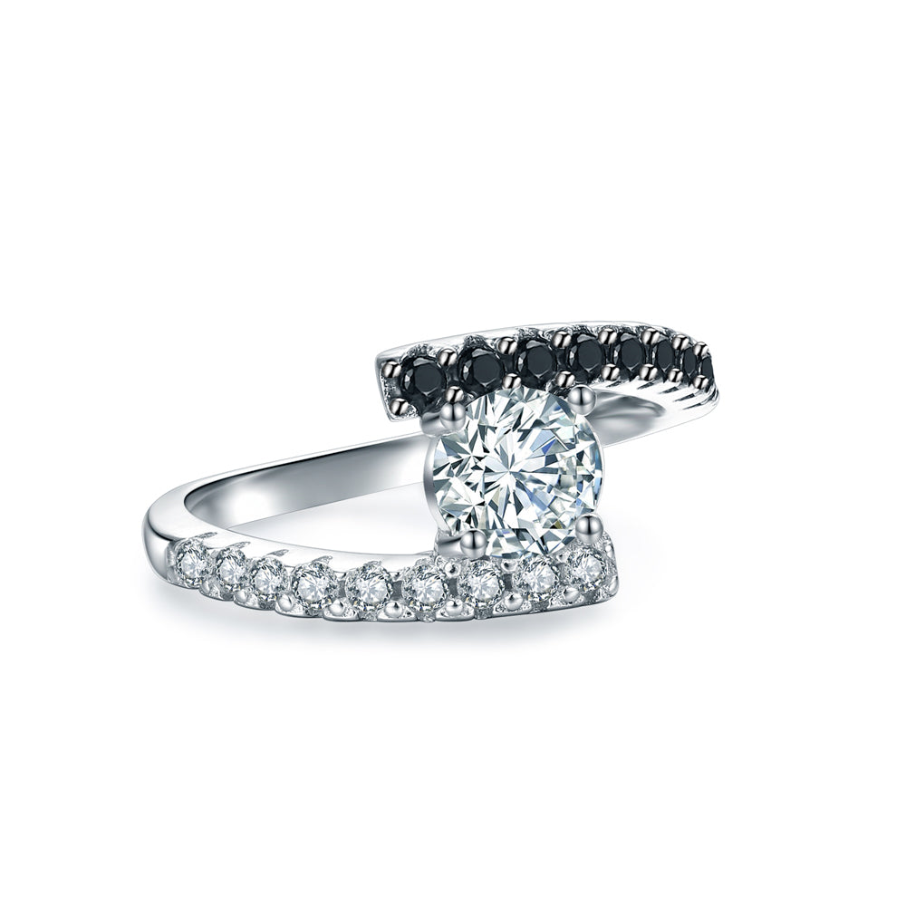 KylieEngagementRingBridalSterlingSilverBlackCzWomensGingerLyneCollection_Black-3