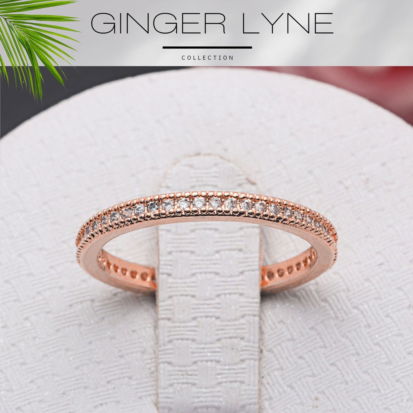EternityWeddingBandforWomenCubicZirconiaSterlingSilverStackingRingsGingerLyneCollection_RoseGold-2