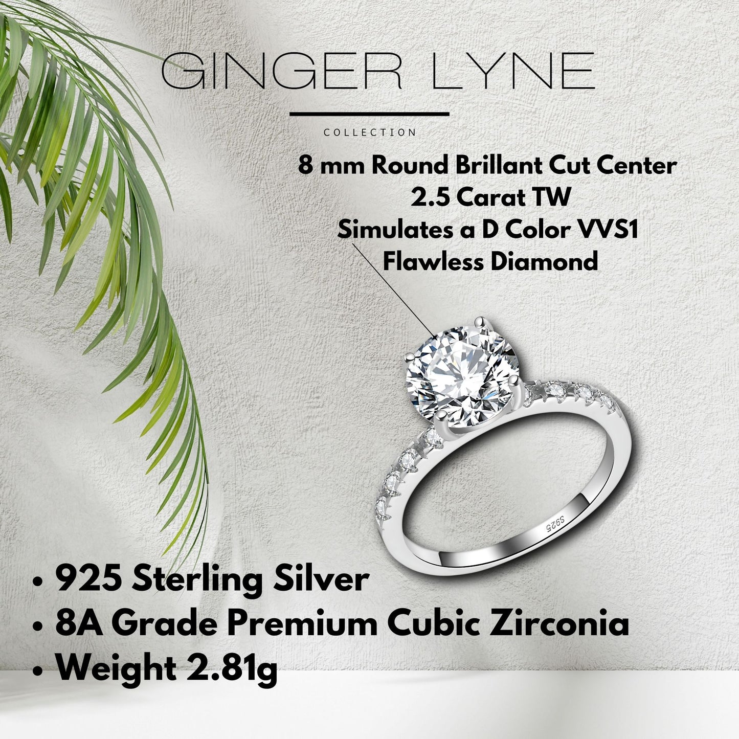 RoundEngagementRingforWomenbyGingerLyne2CtSterlingSilverWeddingRings_Silver-5