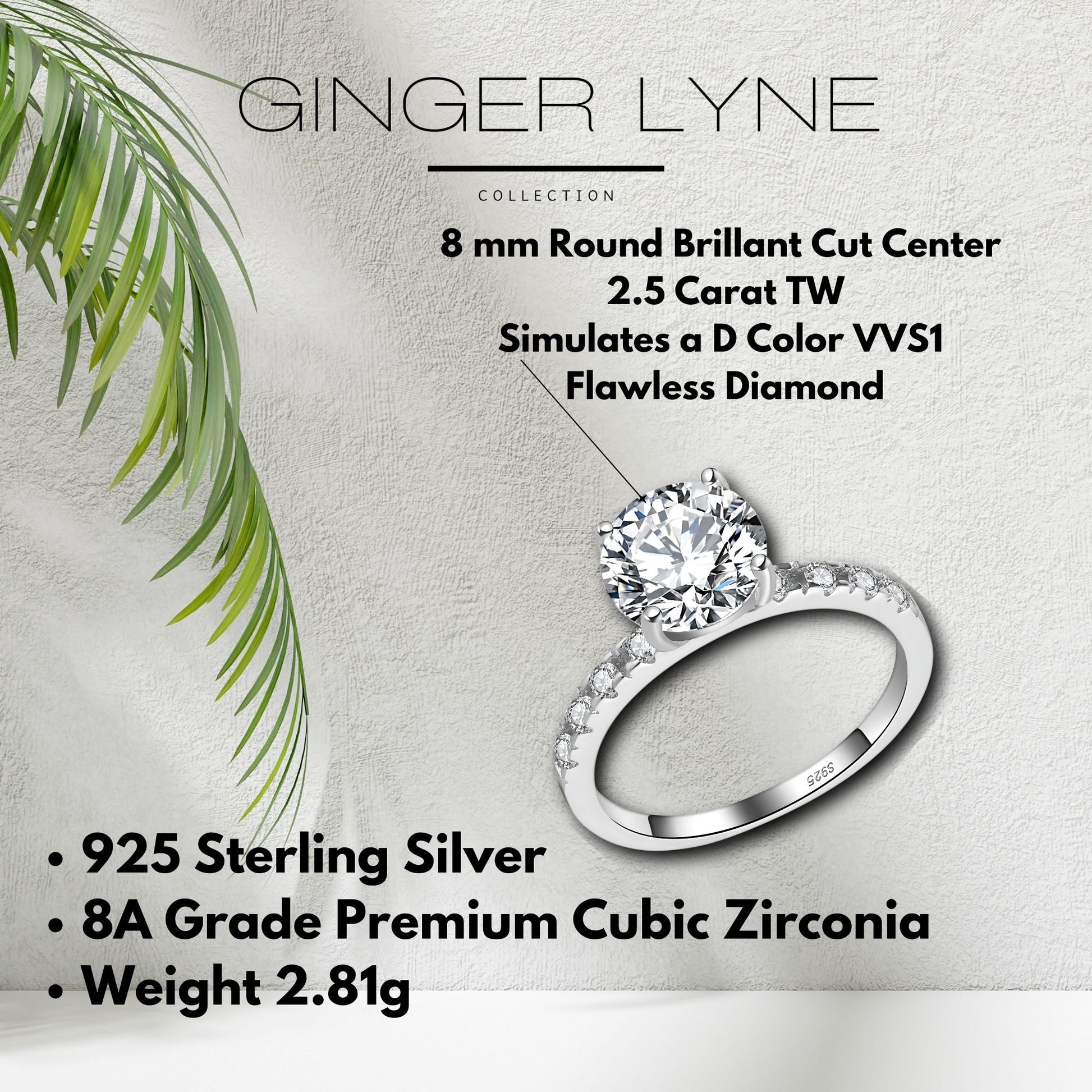 RoundEngagementRingforWomenbyGingerLyne2CtSterlingSilverWeddingRings_Silver-5