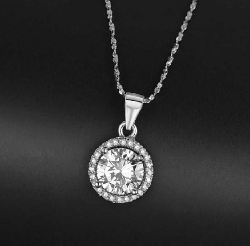 JennyPendantNecklaceHaloRoundCzGoldPlatedGingerLyneCollection_Gold-4