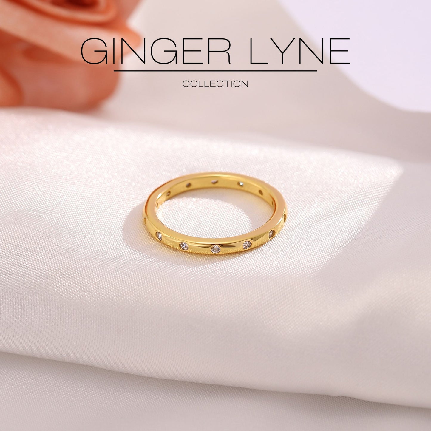 CelestaEternityRingsforWomenStackableWeddingBandsCZ2mmSterlingSilverGingerLyne_Gold-2