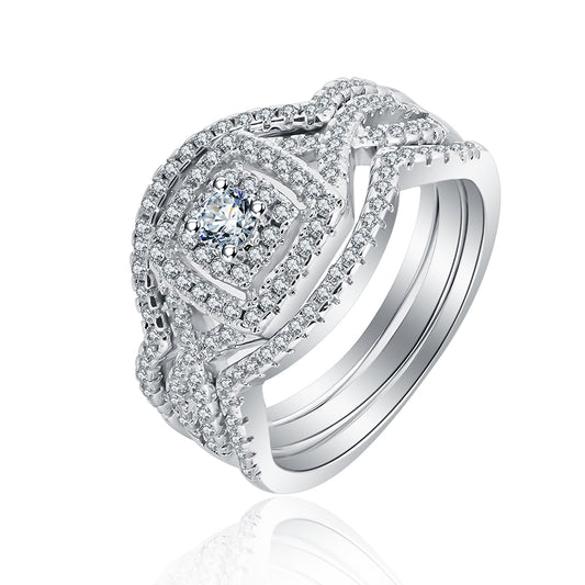 ParisWeddingRingSetforWomen3pcHaloEngagementCZBandsGingerLyneCollection_Silver-1