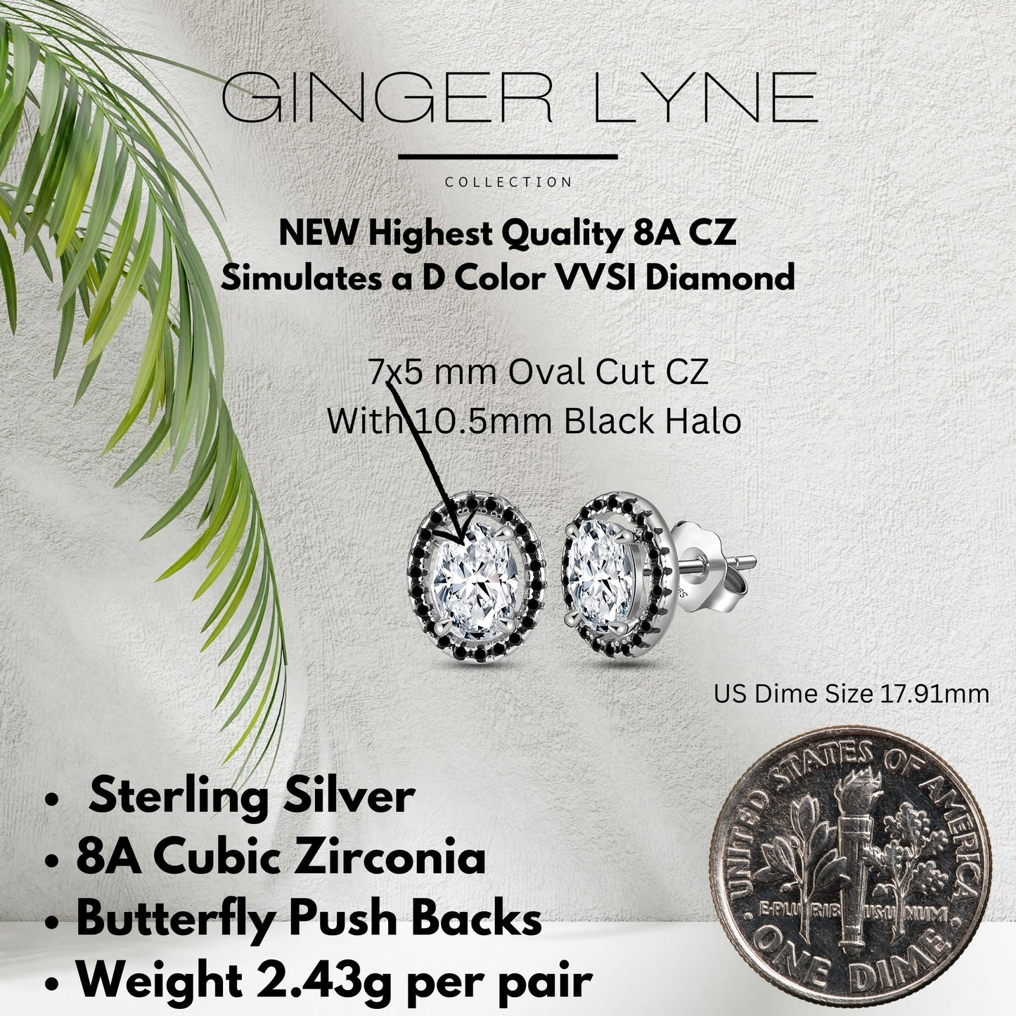 BlackHaloOvalCutStudEarringsforWomenSimulatedDiamondSterlingSilverGingerLyne_BlkHaloStud-4