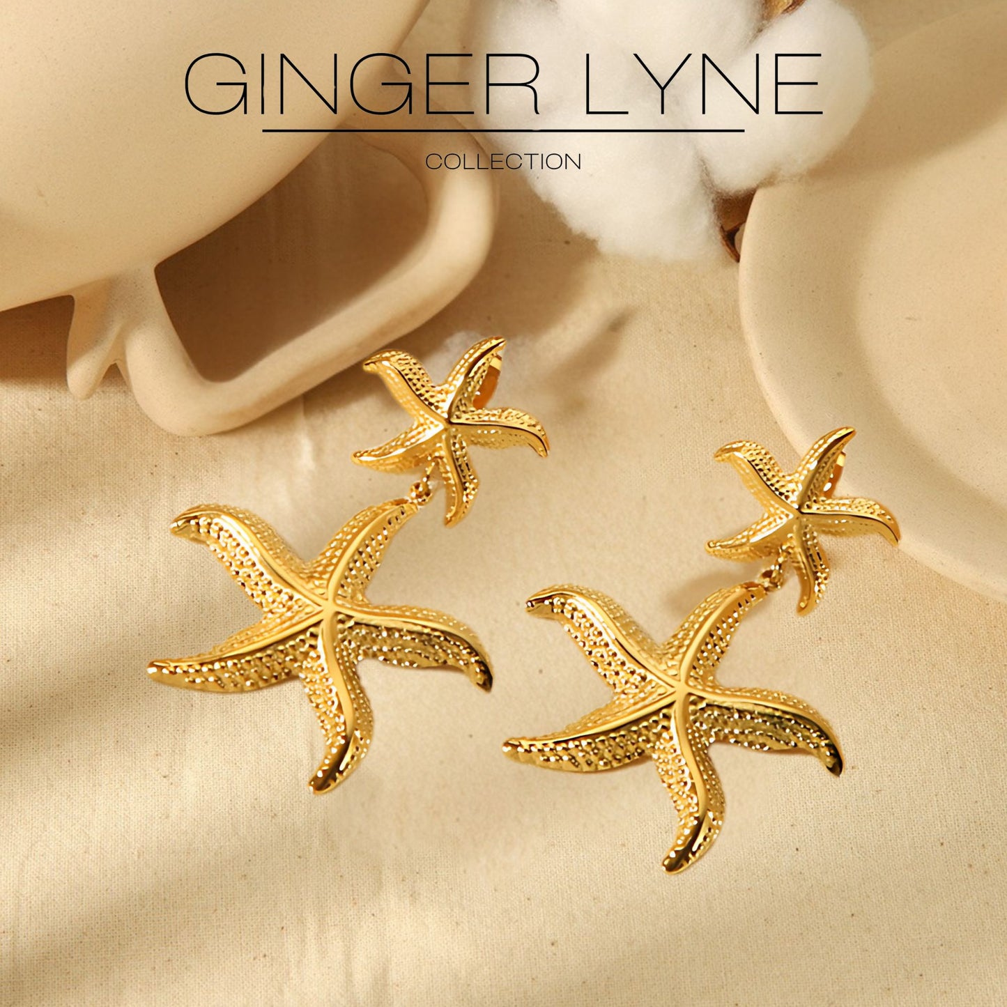 StarfishEarringsforWomenGoldPlatedStainlessSteelDangleJewelryButterflyBacksGingerLyneCollection_Gold-2