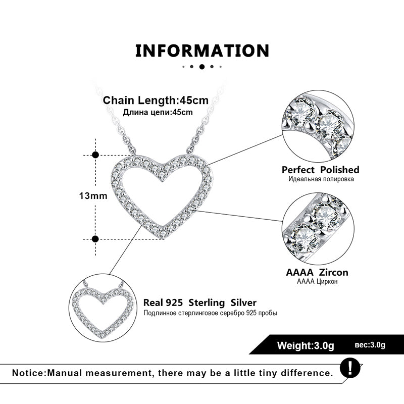 SideDropHeartPendantNecklaceforWomenSterlingSilverCzGingerLyneCollection_Silver-7