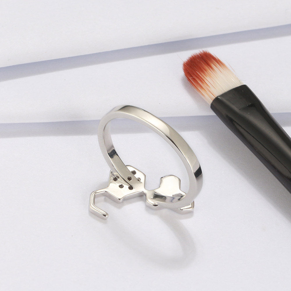 HoneycombRingforWomenCzSterlingSilverBeeJewelryGingerLyneCollection_Silver-3
