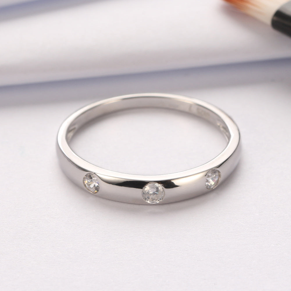 WeddingBridalBandRingforWomenSterlingSilverCzGingerLyneCollection_Silver-2