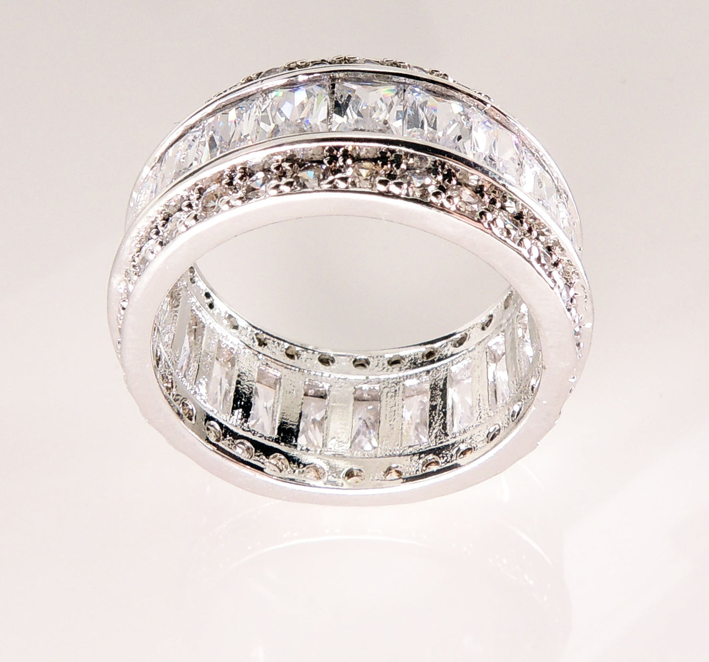 BrianaBandBridalEngagementRingCubicZirconiaWomensGingerLyneCollection_Silver-3