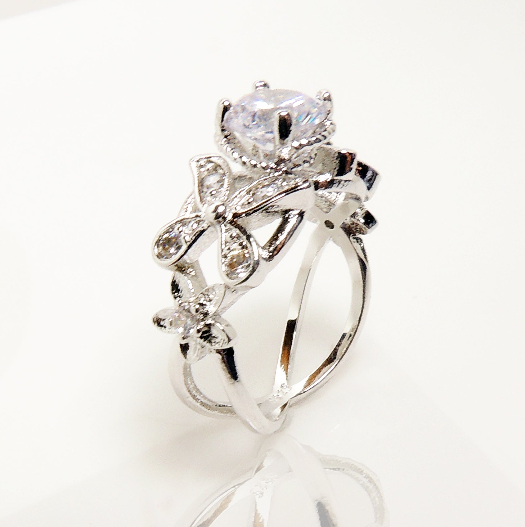 DebEngagementRingCzFlowerWeddingWhiteGoldPlatedGingerLyneCollection_Silver-5