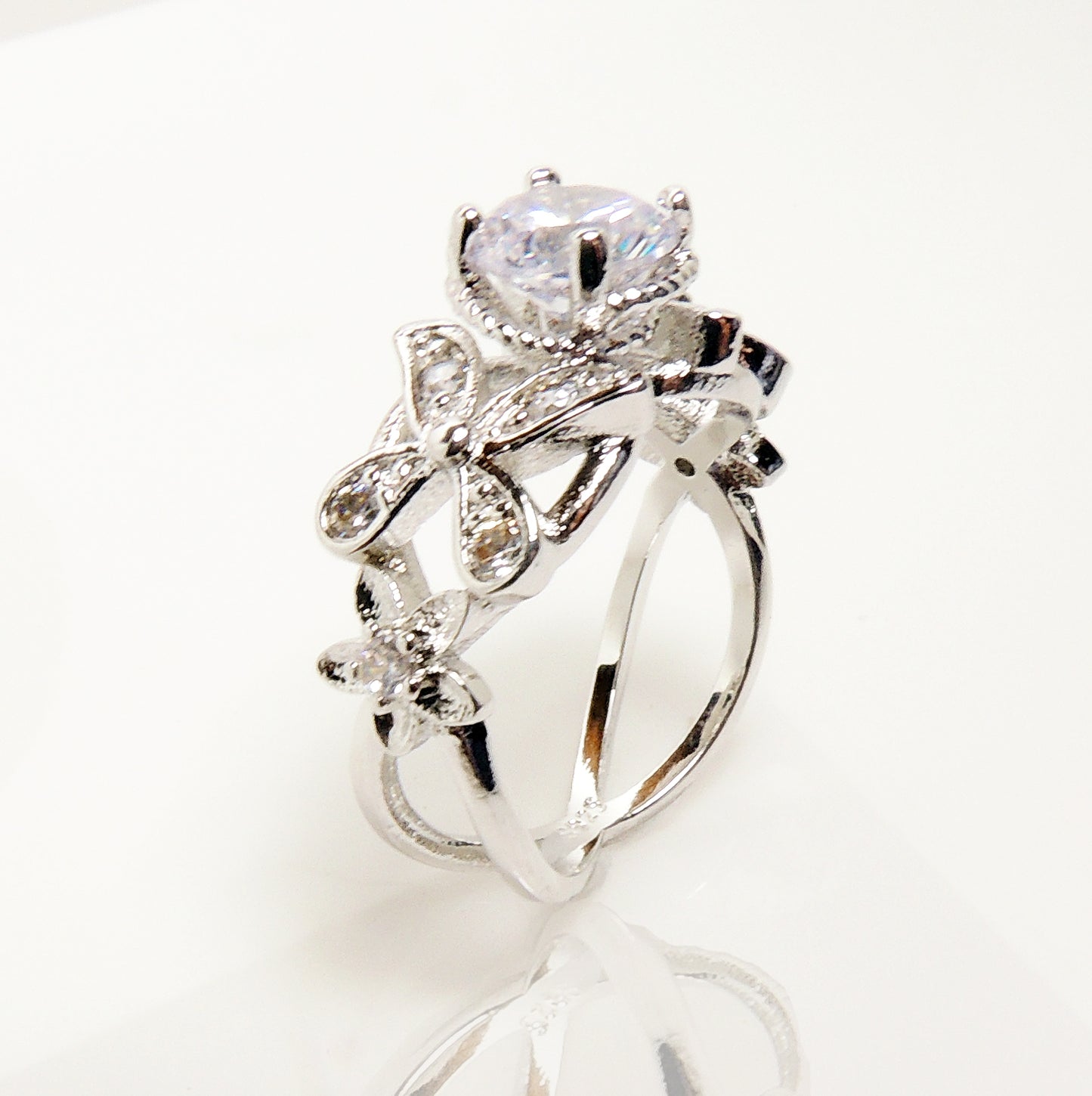 DebEngagementRingCzFlowerWeddingWhiteGoldPlatedGingerLyneCollection_Silver-5
