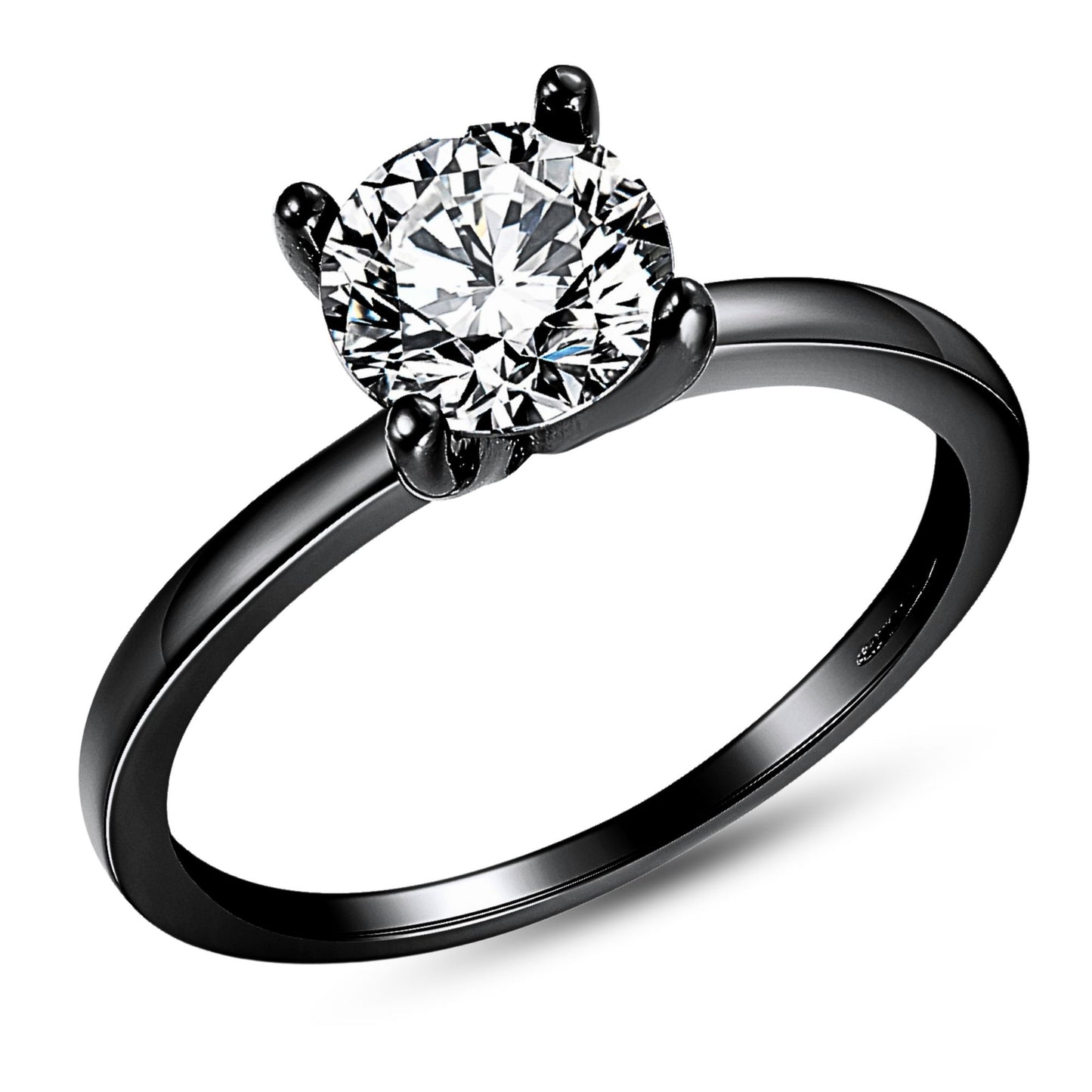 EnvySolitaire1.25CtEngagementRingforWomenPromiseRingforHerCubicZirconiaSterlingSilverGingerLyne_Black-Clear-1