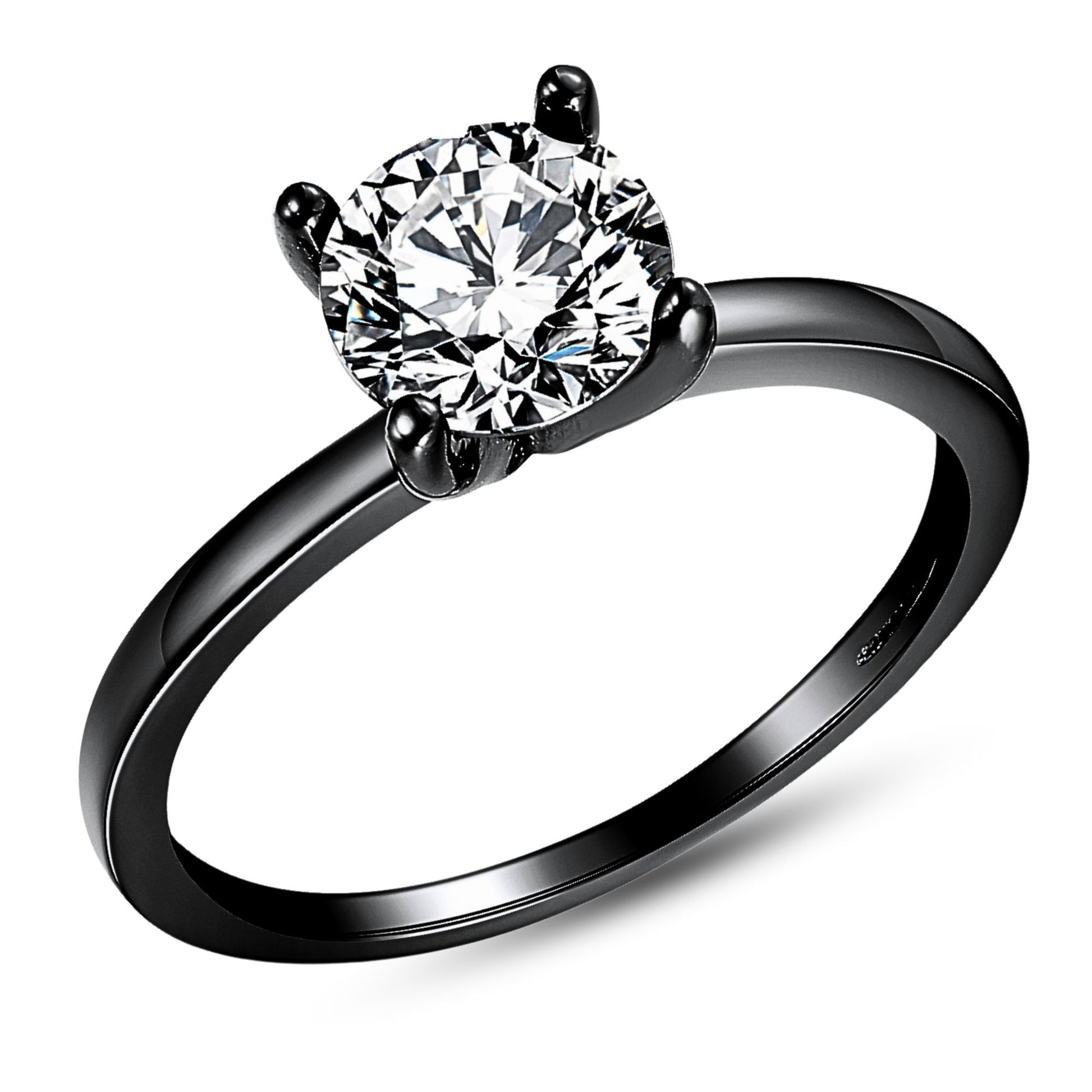 EnvySolitaire1.25CtEngagementRingforWomenPromiseRingforHerCubicZirconiaSterlingSilverGingerLyne_Black-Clear-1