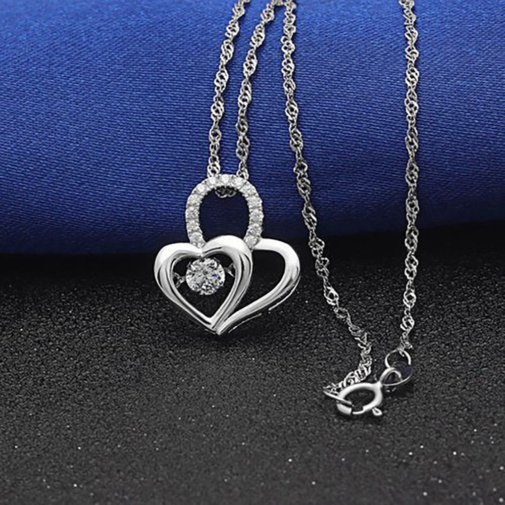 HeartSwingingStoneNecklaceSterlingSilverCzPendantGingerLyneCollection_Silver-2