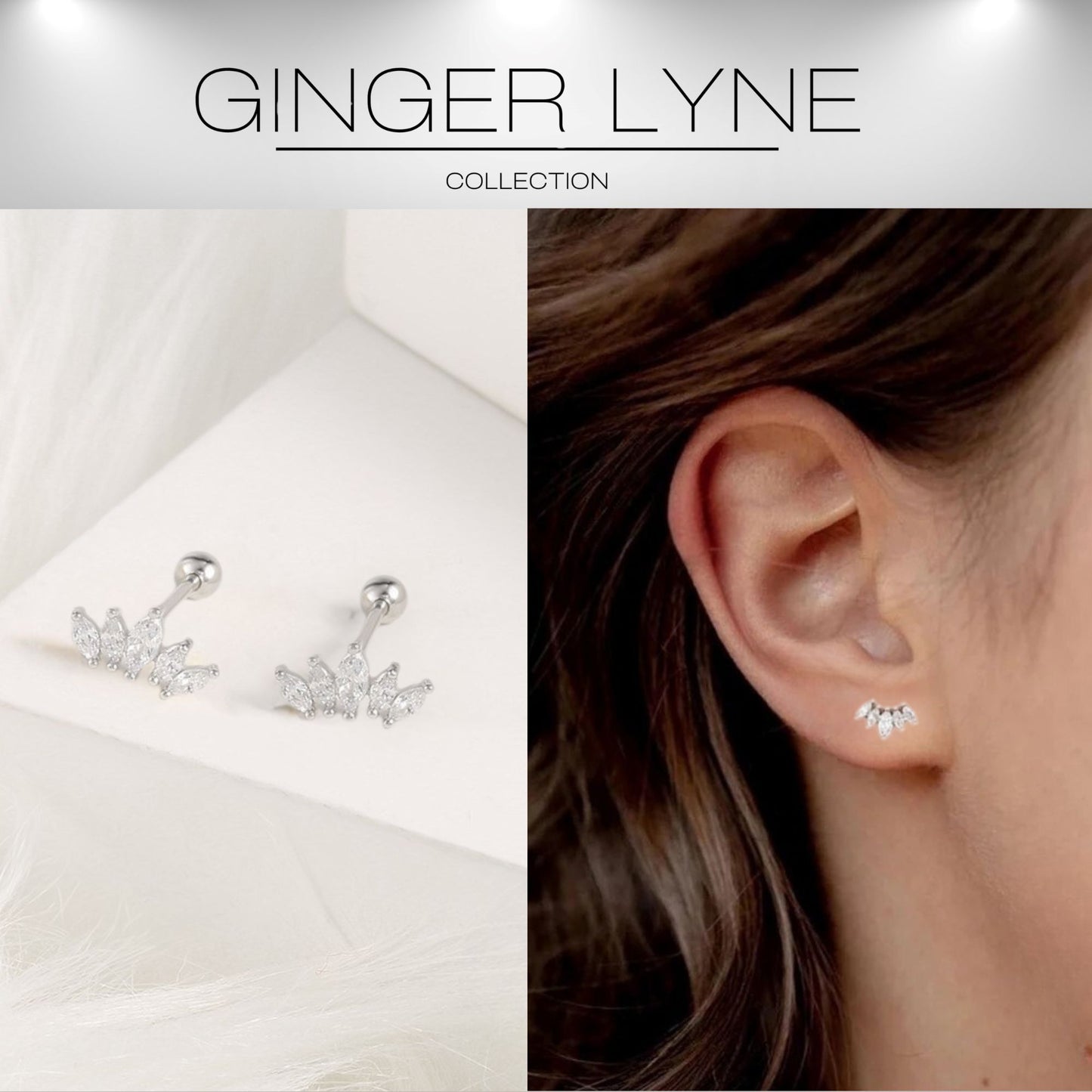 MarquiseCZFlatBackEarringsforCartilageHelixTragusLobe18g6mmPostSterlingSilver1pairbyGingerLyne_Silver-2