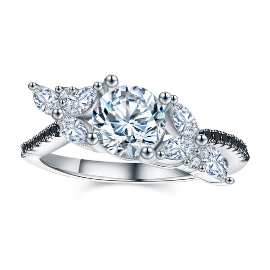 FatimaEngagementRingforWomenBlackMarquiseCZLeafSterlingSilverGingerLyneCollection_Black-1