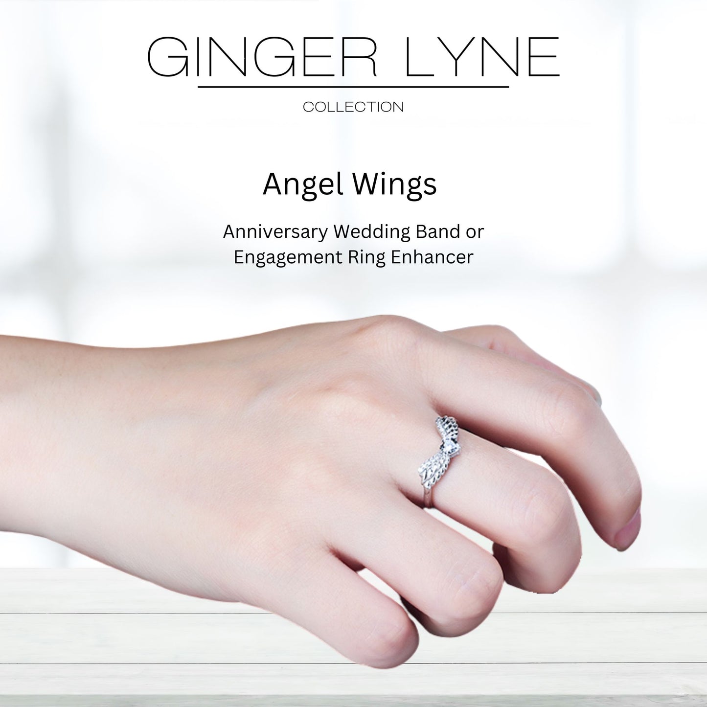 WingsAnniversaryRingEnhancerforWomenHeartCutCZSterlingSilverGingerLyneCollection_Silver-5