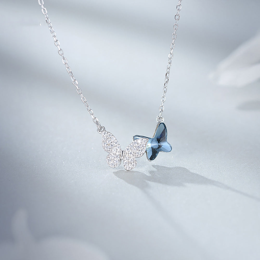 ButterflyPendantNecklaceWomensBlueCrystalSterlingSilverGingerLyneCollection_Blue-6