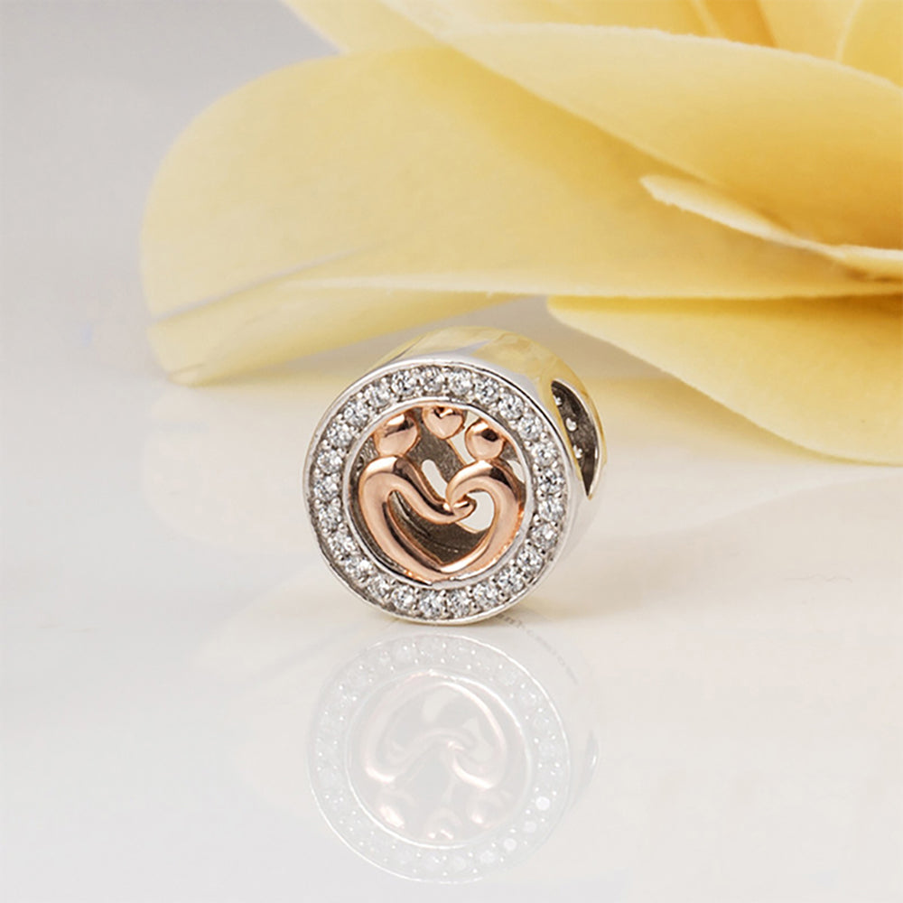 FamilyLoveCharmforWomenCZSterlingSilverEuropeanBeadforBraceletGingerLyneCollection_Silver-2