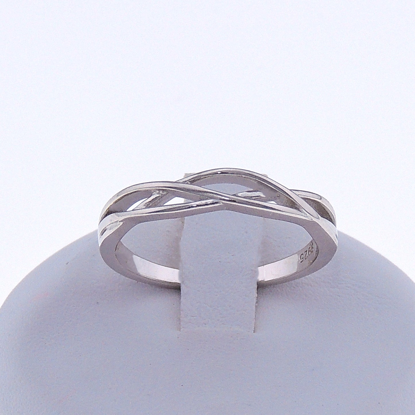 LanieWeddingBridalBandRingSterlingSilverWomensMensGingerLyneCollection-6_3.5mm-2