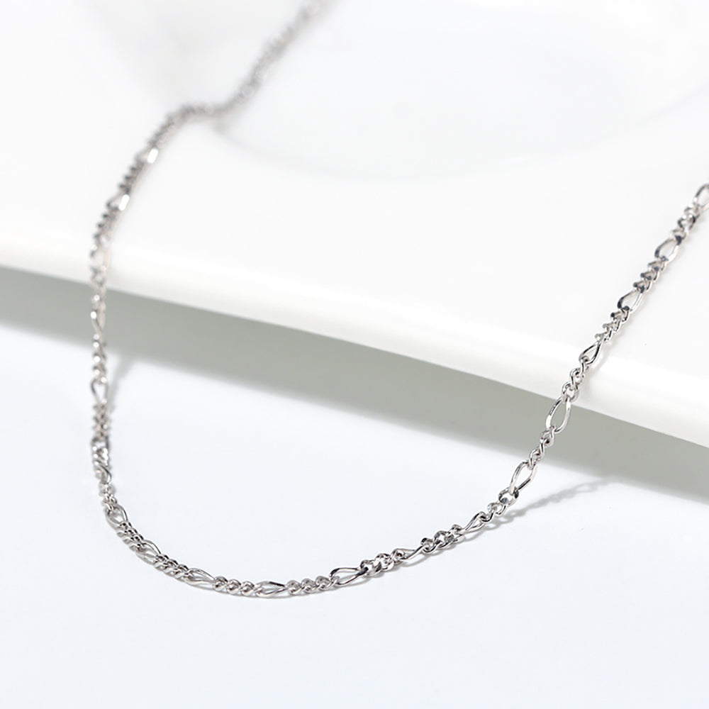 FigaroChainNecklaceforWomenorMen18SterlingSilver1.7mmGingerLyneCollection_Silver-3