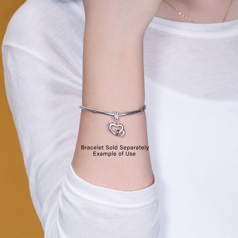 LinkedHeartsCharmforWomenSterlingSilverCZEuropeanBeadforBraceletGingerLyneCollection_Silver-4