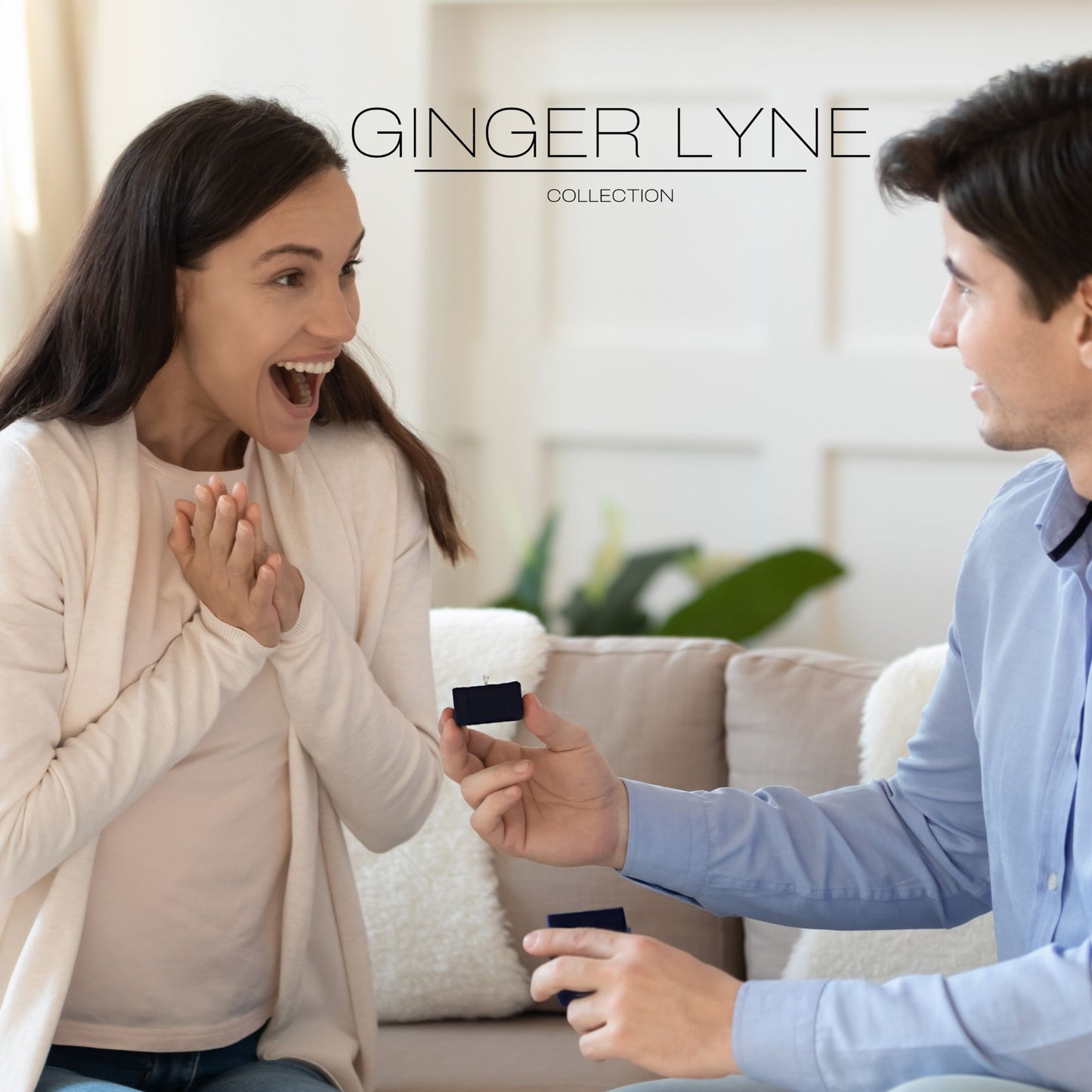 QueenaWeddingRingSetAnniversaryBandEngagementRingforWomenSterlingSterlingCzGingerLyneCollection_Gold/Sterling-7