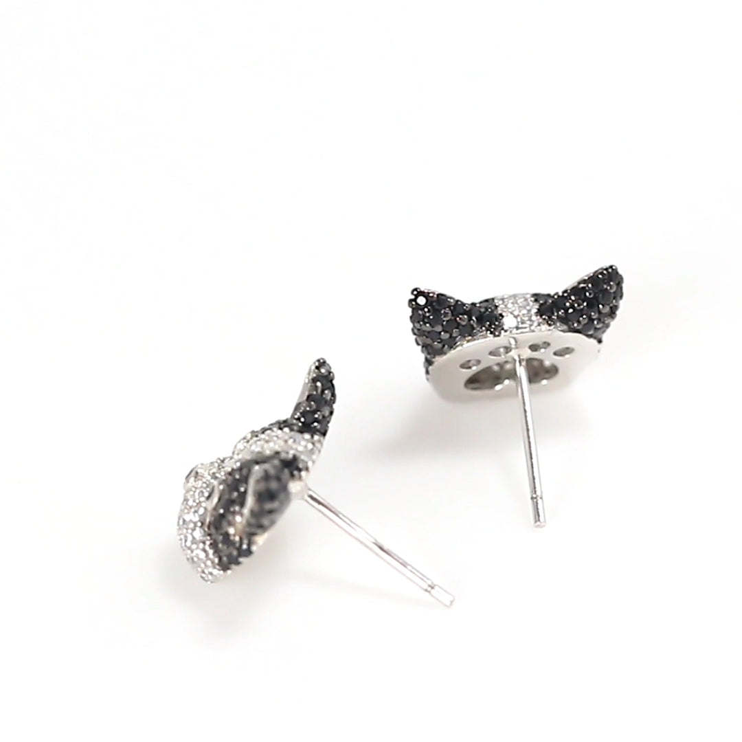 BostonTerrierDogStudEarringsforWomenbyGingerLyneBlackCzSterlingSilver_Silver-5
