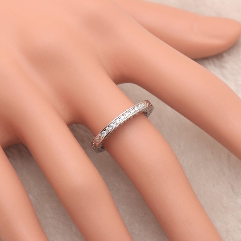CynthiaClearCzSterlingSilverAnniversaryRingWeddingBandWomenGingerLyneCollection_Clear-4