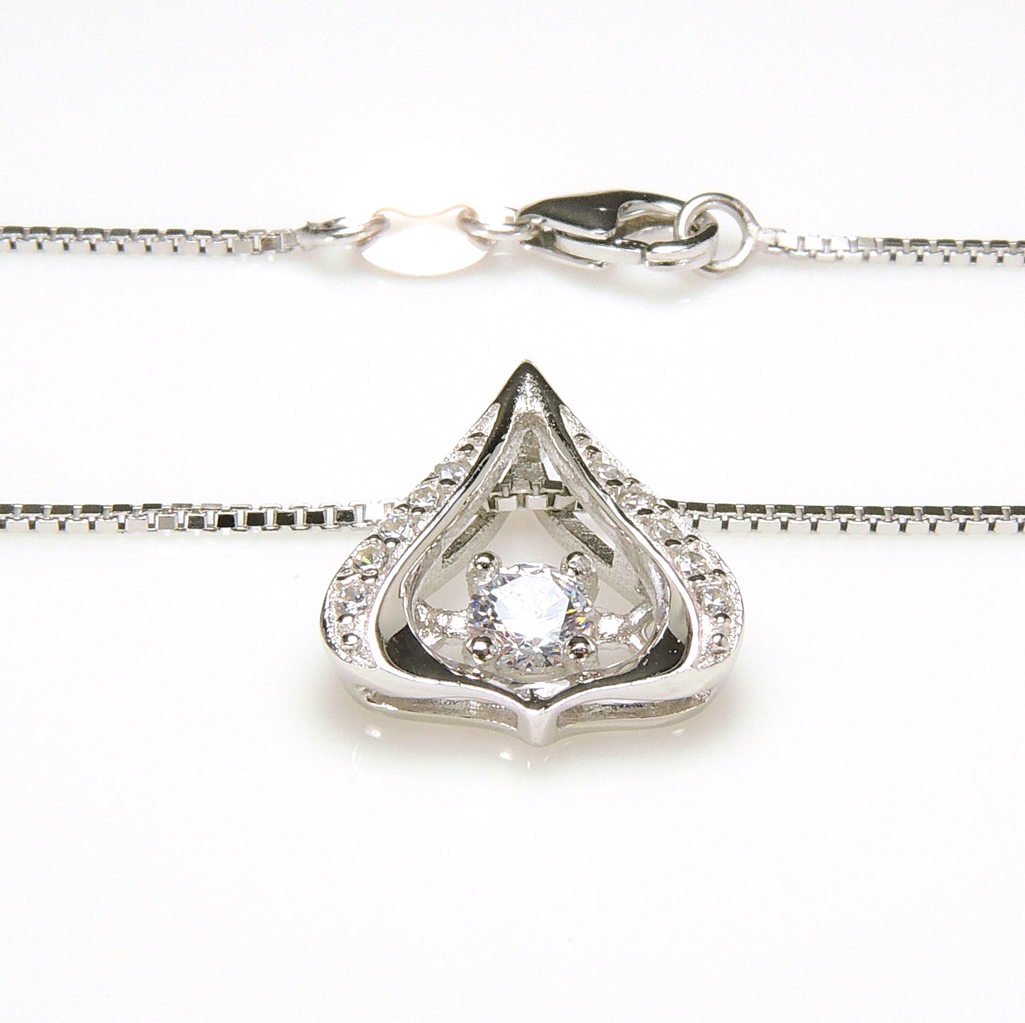 CatrinaPendantNecklaceCubicZirconiaBoxChainWomenGingerLyneCollection_Silver-5