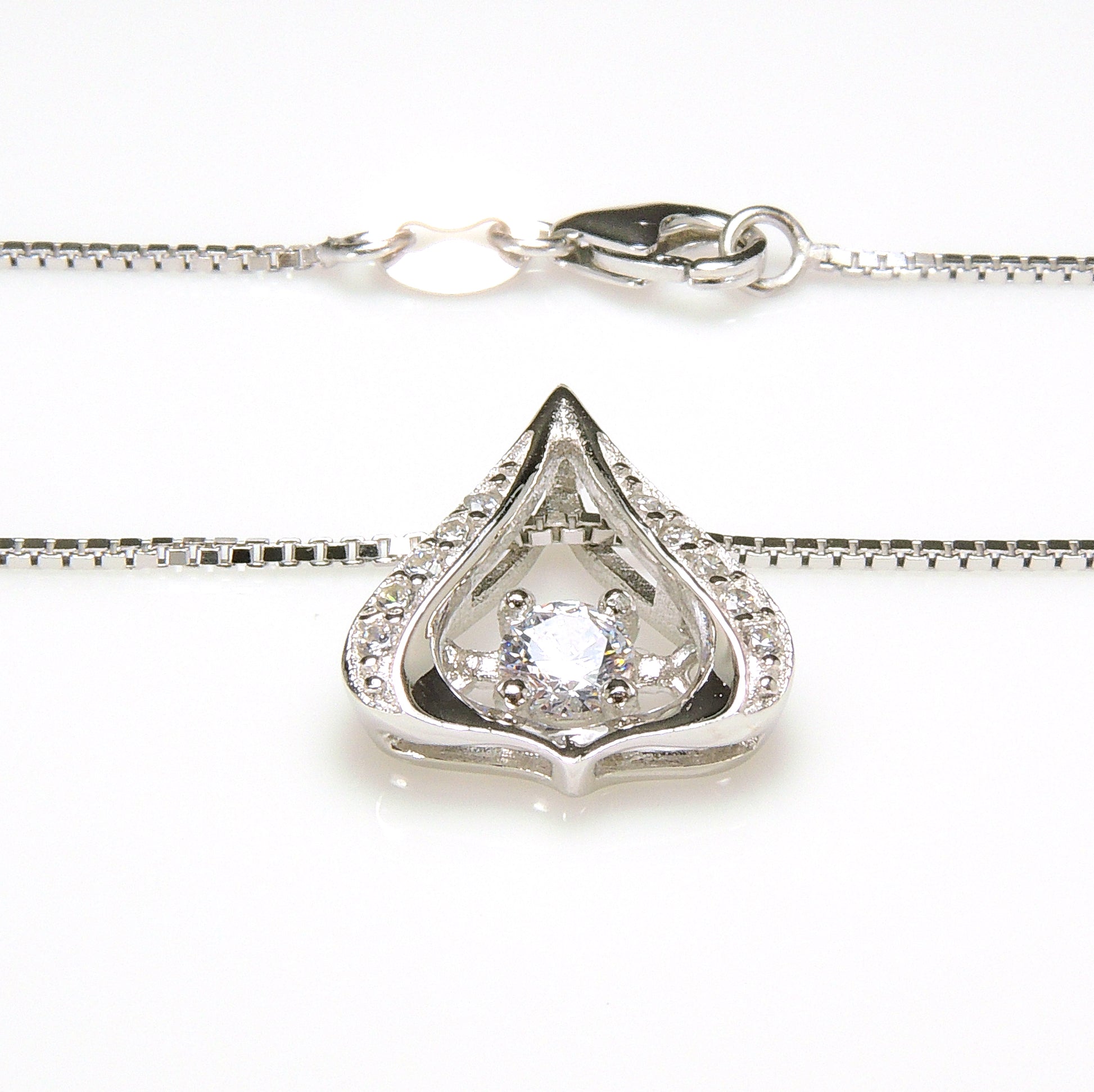 CatrinaPendantNecklaceCubicZirconiaBoxChainWomenGingerLyneCollection_Silver-5