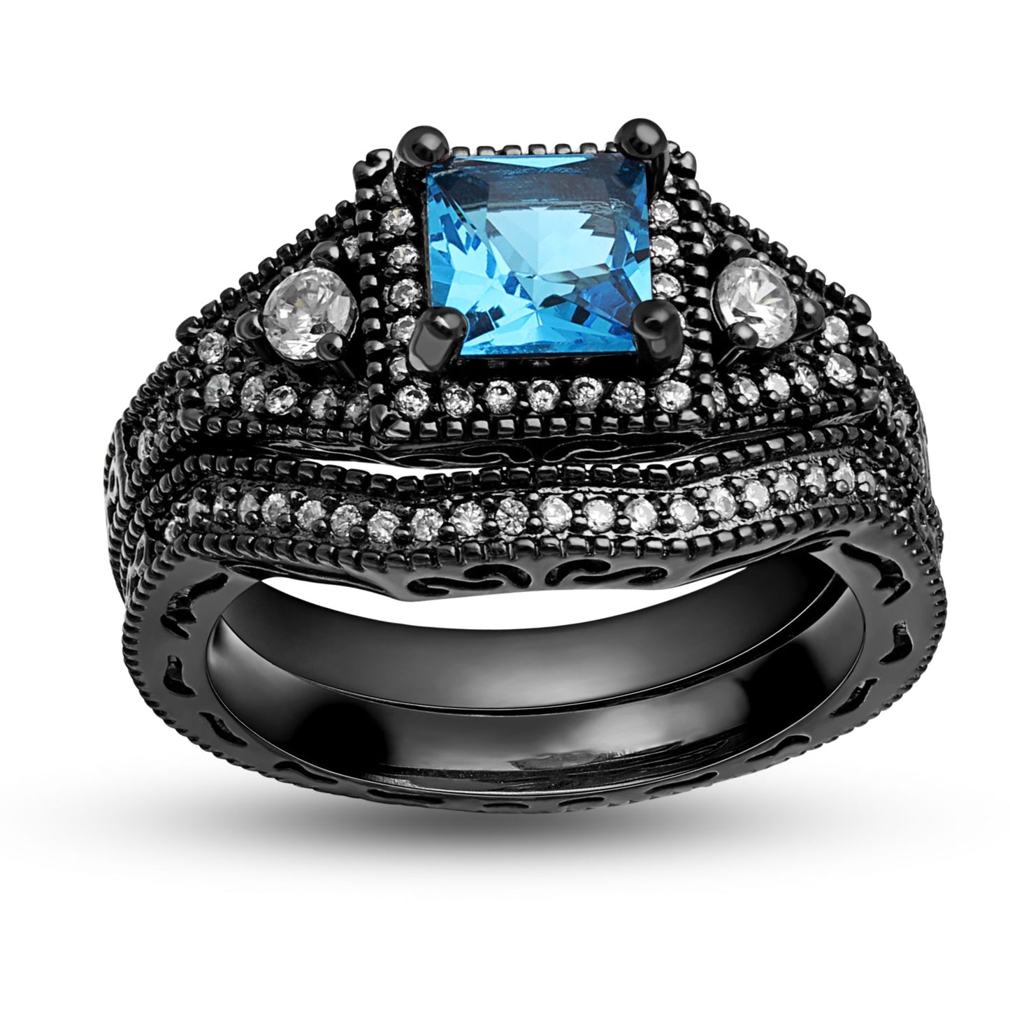 DanielleWeddingRingSetforWomenCZBlackEngagementGingerLyneCollection_Blue-1