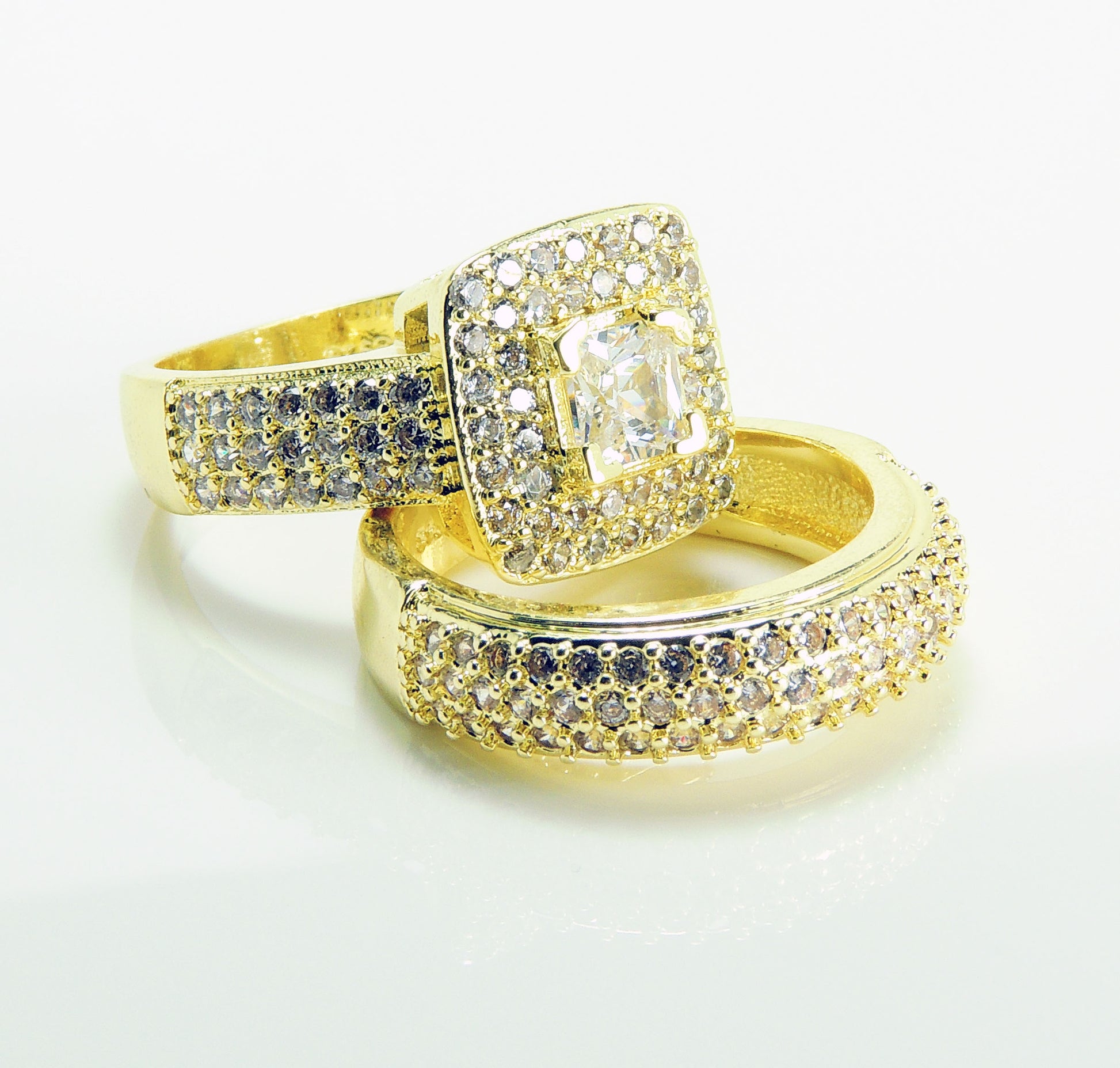 MonikaWeddingRingSetforWomenBridalEngagementGoldPlatedCZMatchingBandGingerLyneCollectionsize6_Gold-4