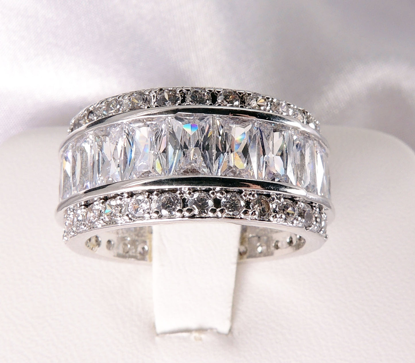BrianaBandBridalEngagementRingCubicZirconiaWomensGingerLyneCollection_Silver-5