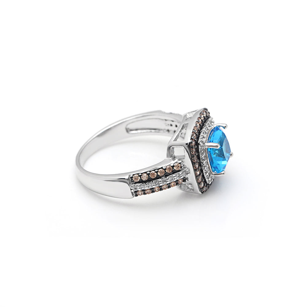 CocoHaloEngagementRingWomenChocolateBlueCzGingerLyneCollection_Brown-5