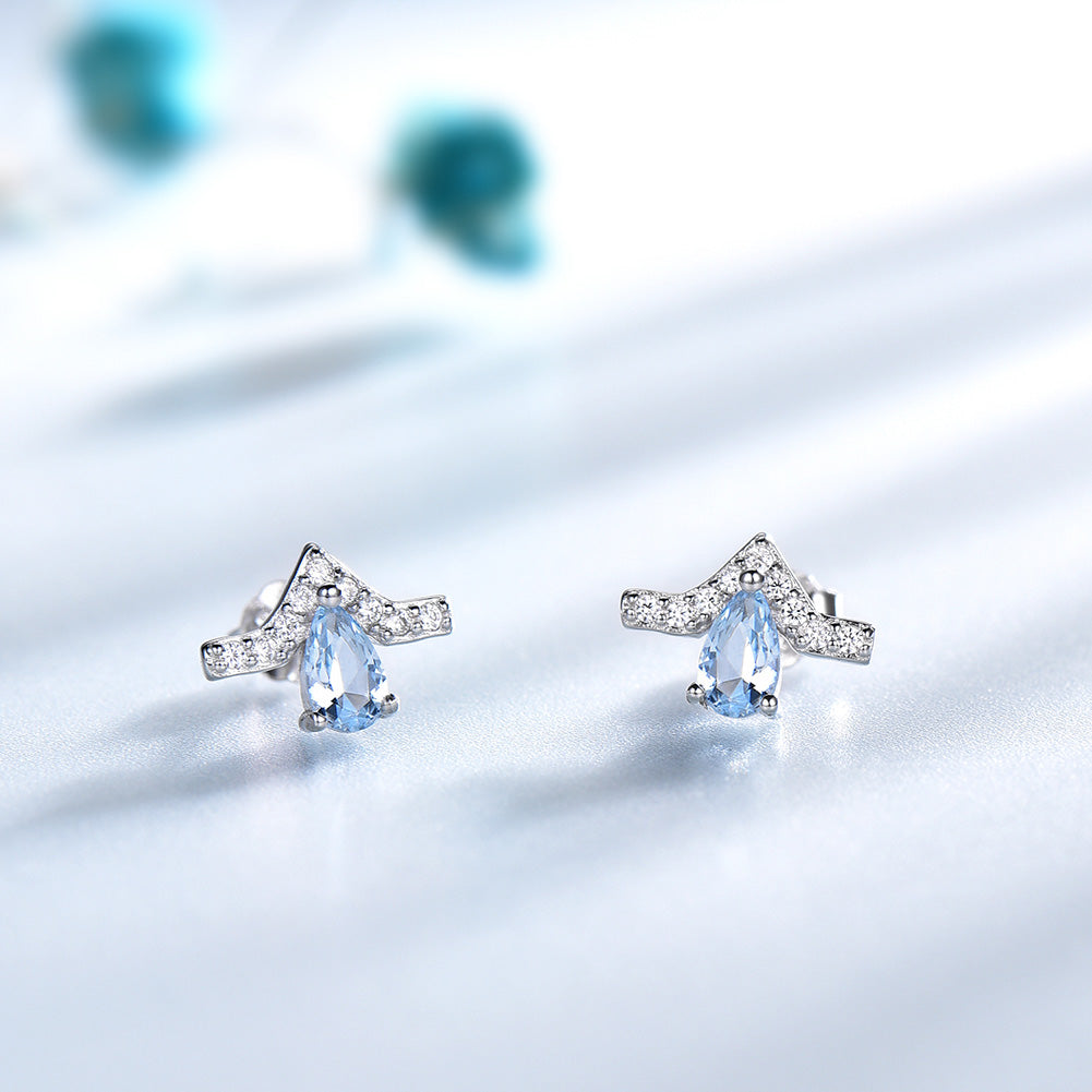 BlueTopazStudEarringsforWomenCzSterlingSilverGingerLyneCollection_Blue-2
