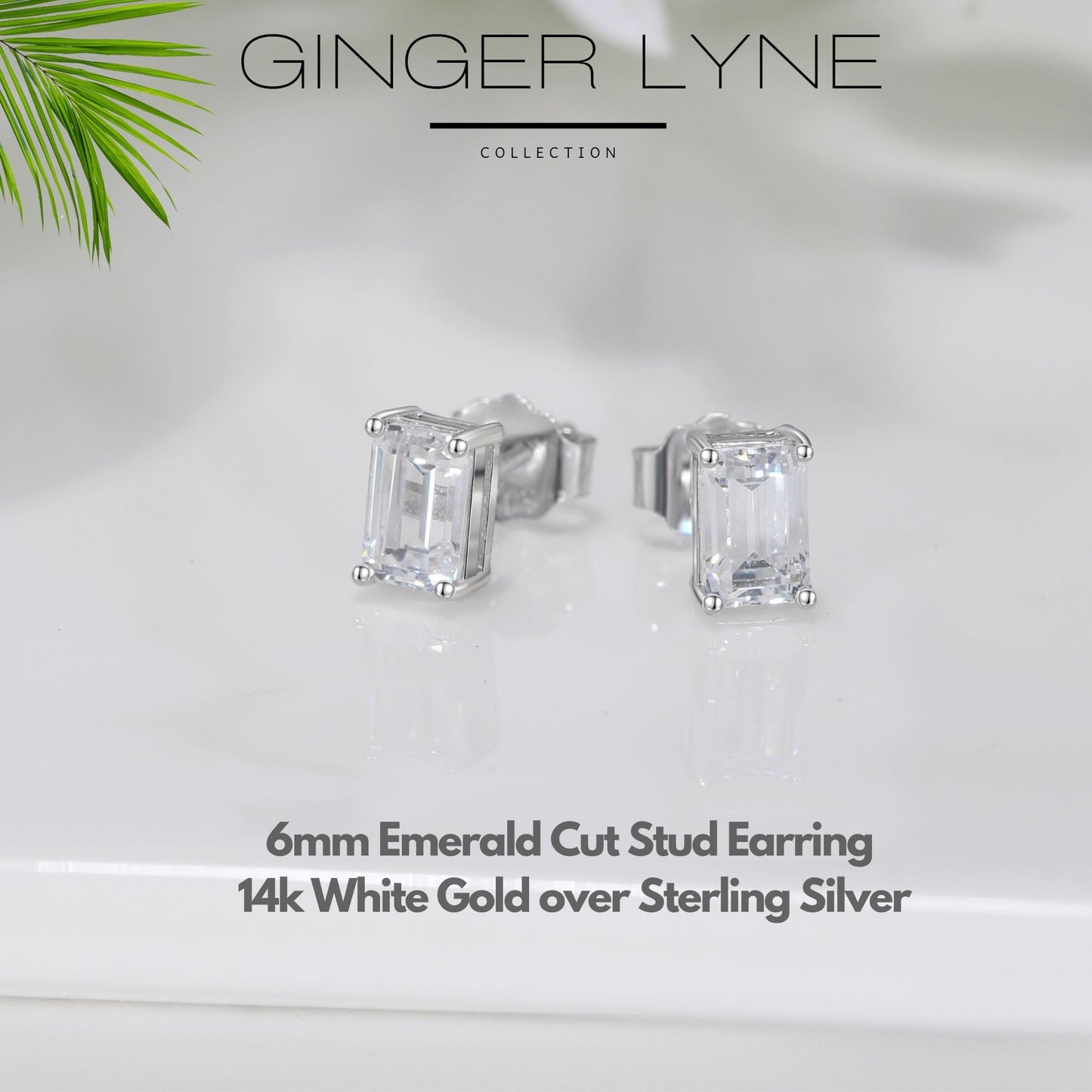 EmeraldCutStudEarringsforWomen2CtSterlingSilverStudsforherGingerLyneCollection_EmeraldStud-2