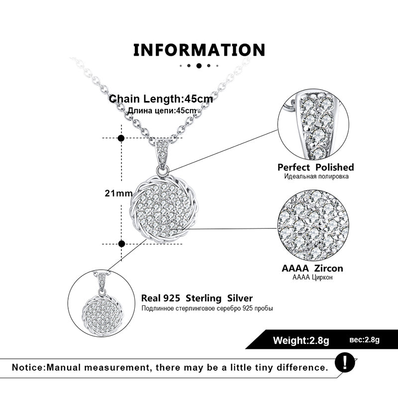 RoundPavePendantChainNecklaceforWomenSterlingSilverGingerLyneCollection_YellowGold-5