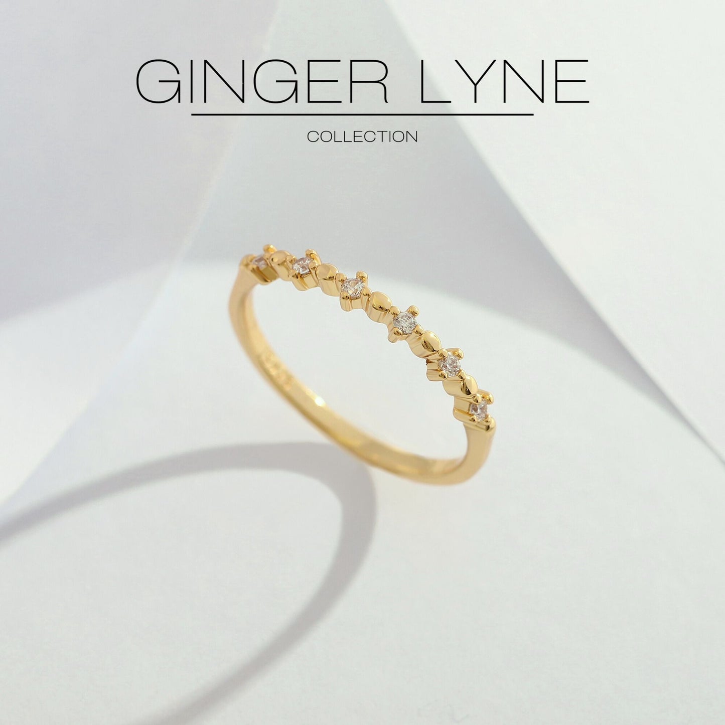ElaraHalfEternityRingforWomenSterlingSilverCZAnniversaryWeddingBandStackablebyGingerLyne_Gold-6