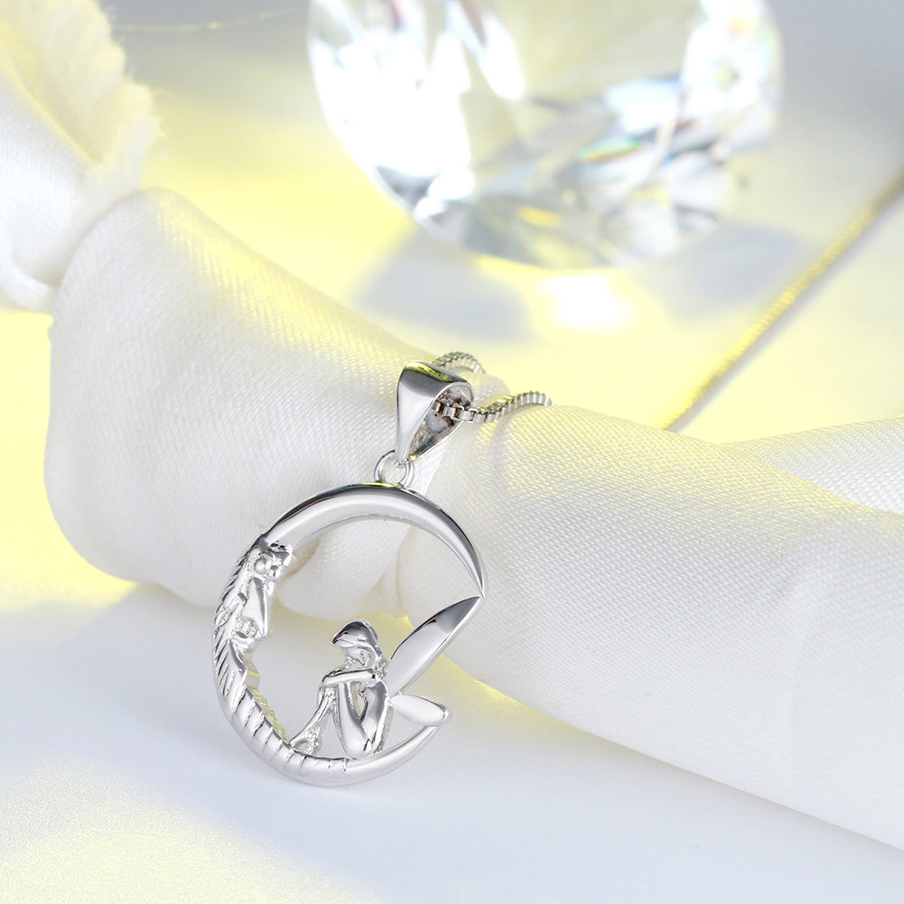 FairyMoonPendantChainNecklaceforWomenSterlingSiverGingerLyneCollection_Silver-2