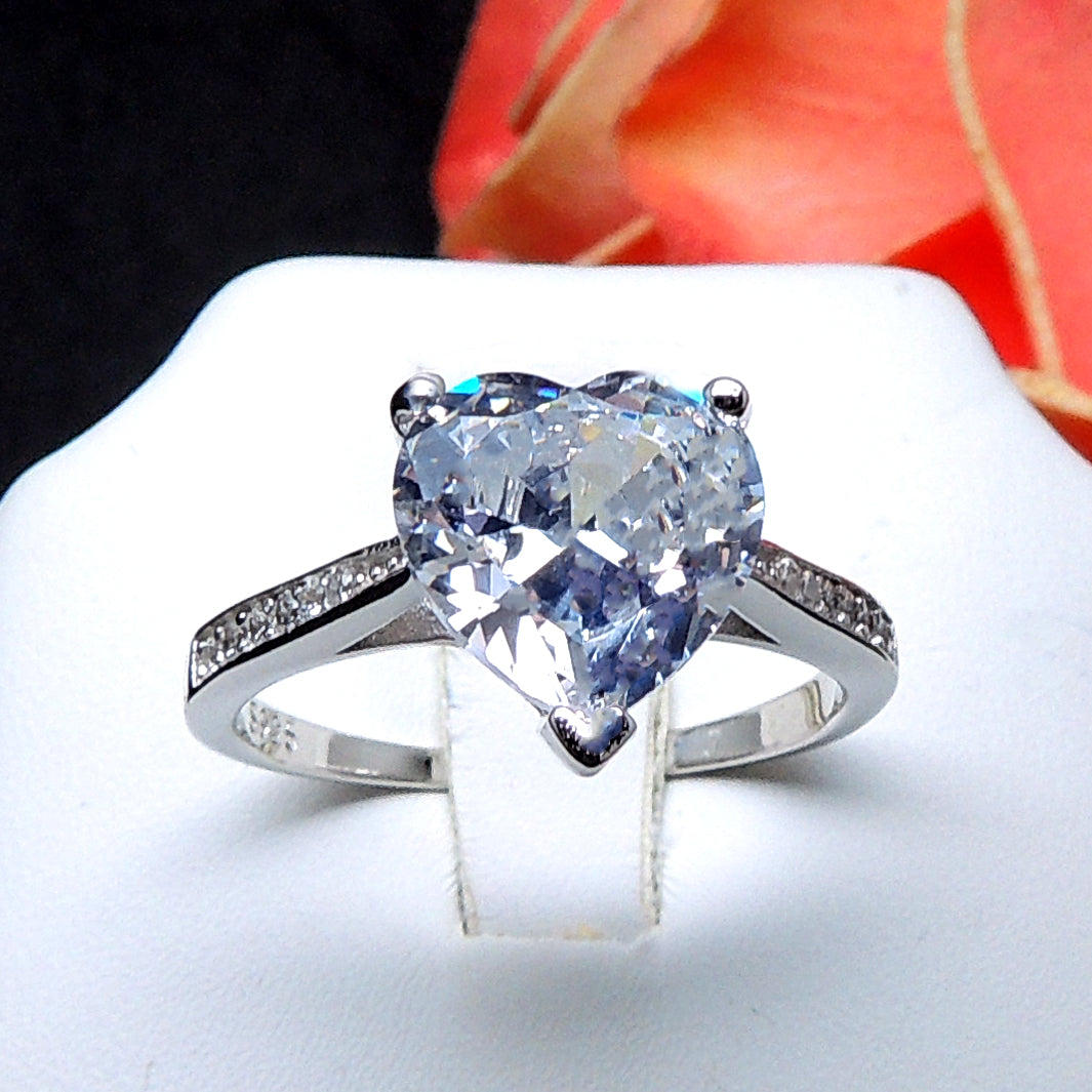 LacieHeartEngagementRingSterlingSilverClearCzWomenGingerLyneCollection_Silver-2
