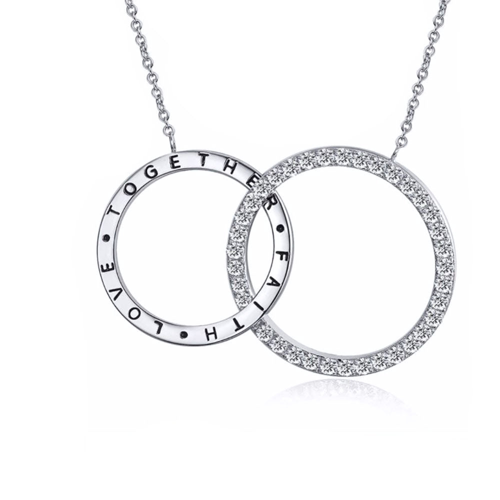 LinkedCirclePendantNecklaceforWomenTogetherLoveFaithGingerLyneCollection_Silver-1