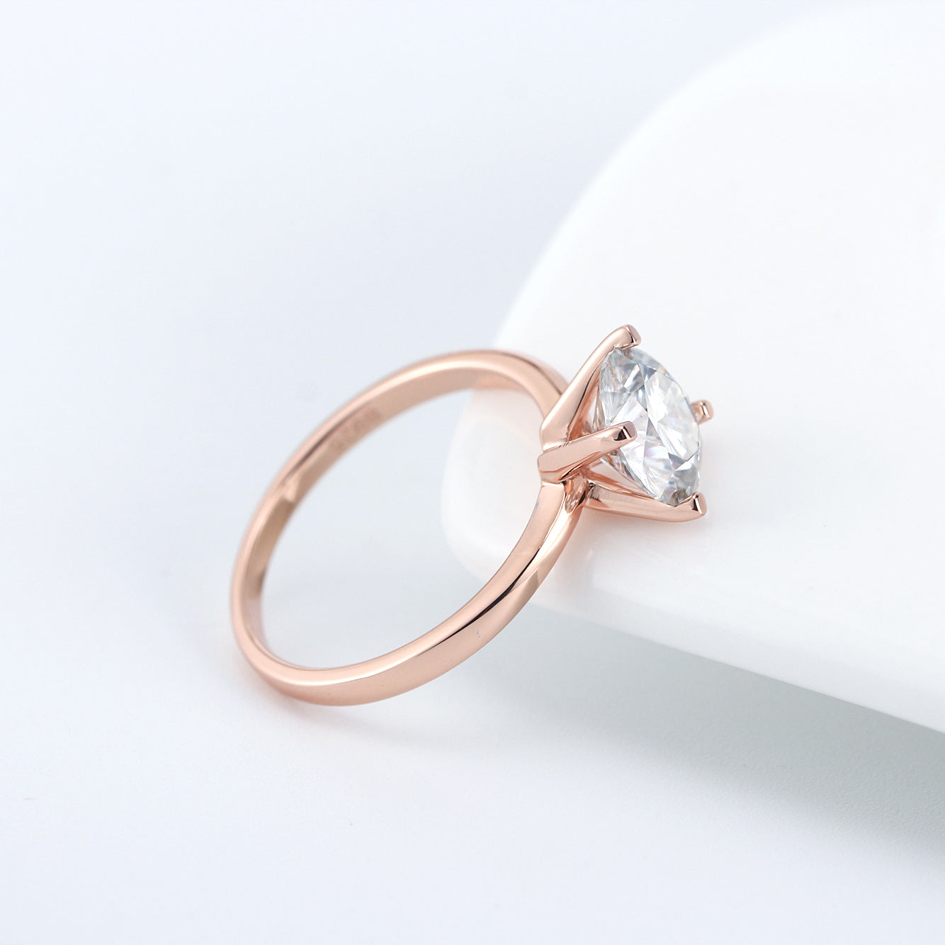 AmoreEngagementRingWomen1,2or3CtTopazSterlingGingerLyneCollection_Rose1Carat-2