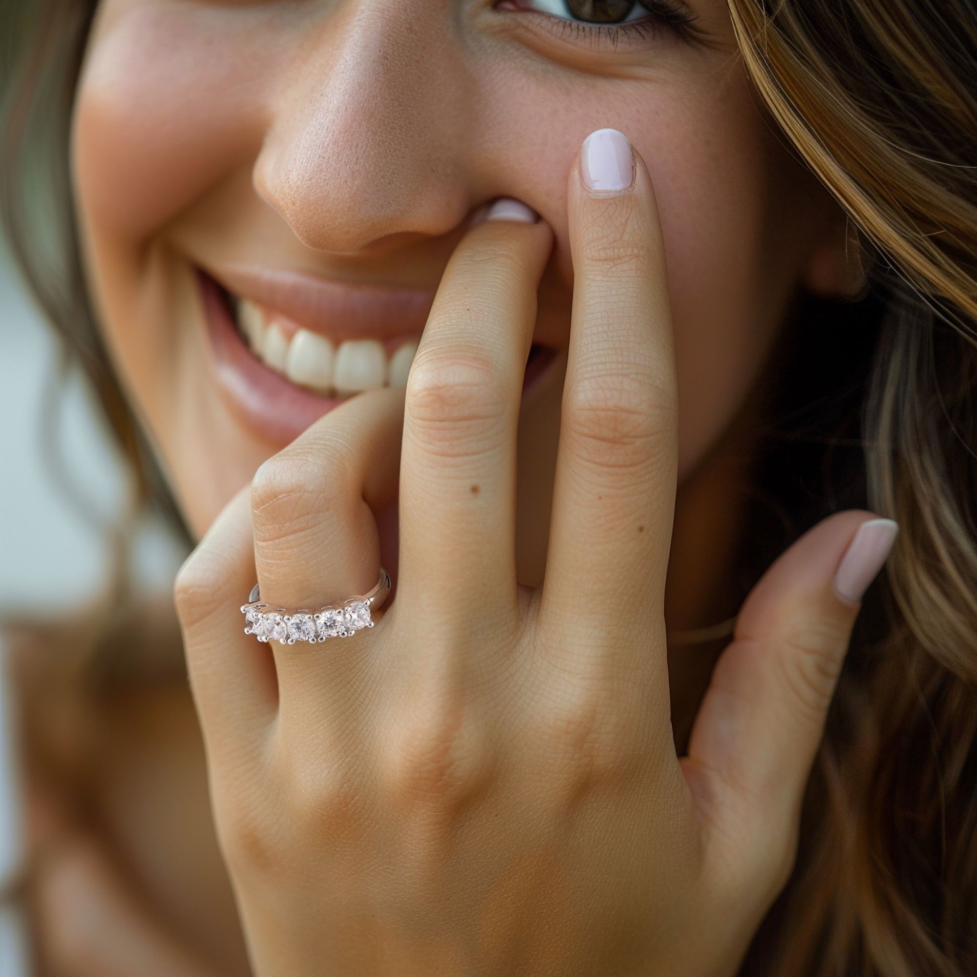 LeBellaAnniversaryRingforWomenWeddingBandRingCzSterlingSilverbyGingerLyne_Silver-4