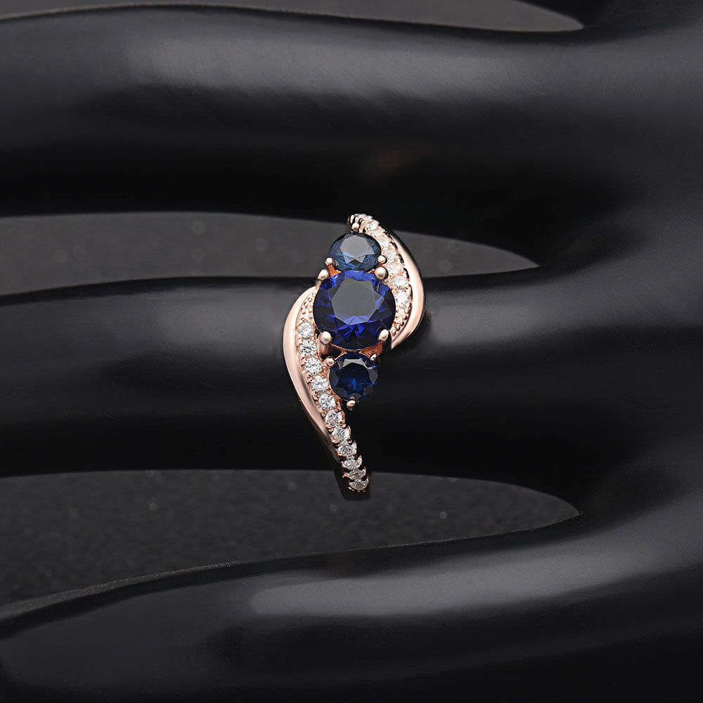 BrielleRoseGoldSterlingSilverPurpleorBlueCzBirthstoneRingGingerLyneCollection_Blue-4