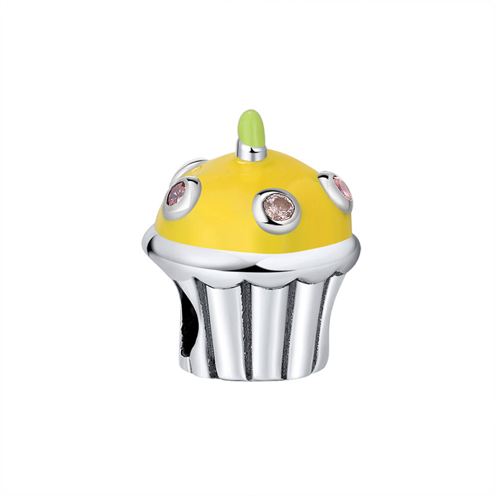BirthdayCupcakeCharmEuropeanBeadSterlingSilverGingerLyneCollection_Yellow-1