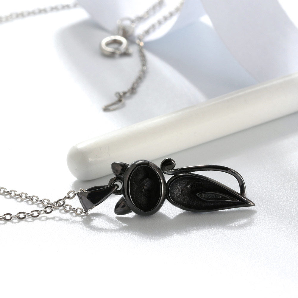 GinnyBlackCatNecklaceforWomenKittyPendantSterlingSilverGingerLyneCollection_Black-4