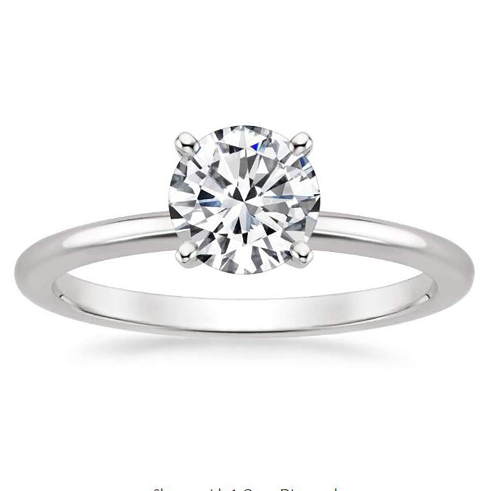 EternalLoveSolitaireMoissaniteEngagementRingWomensGingerLyneCollection_Silver-1