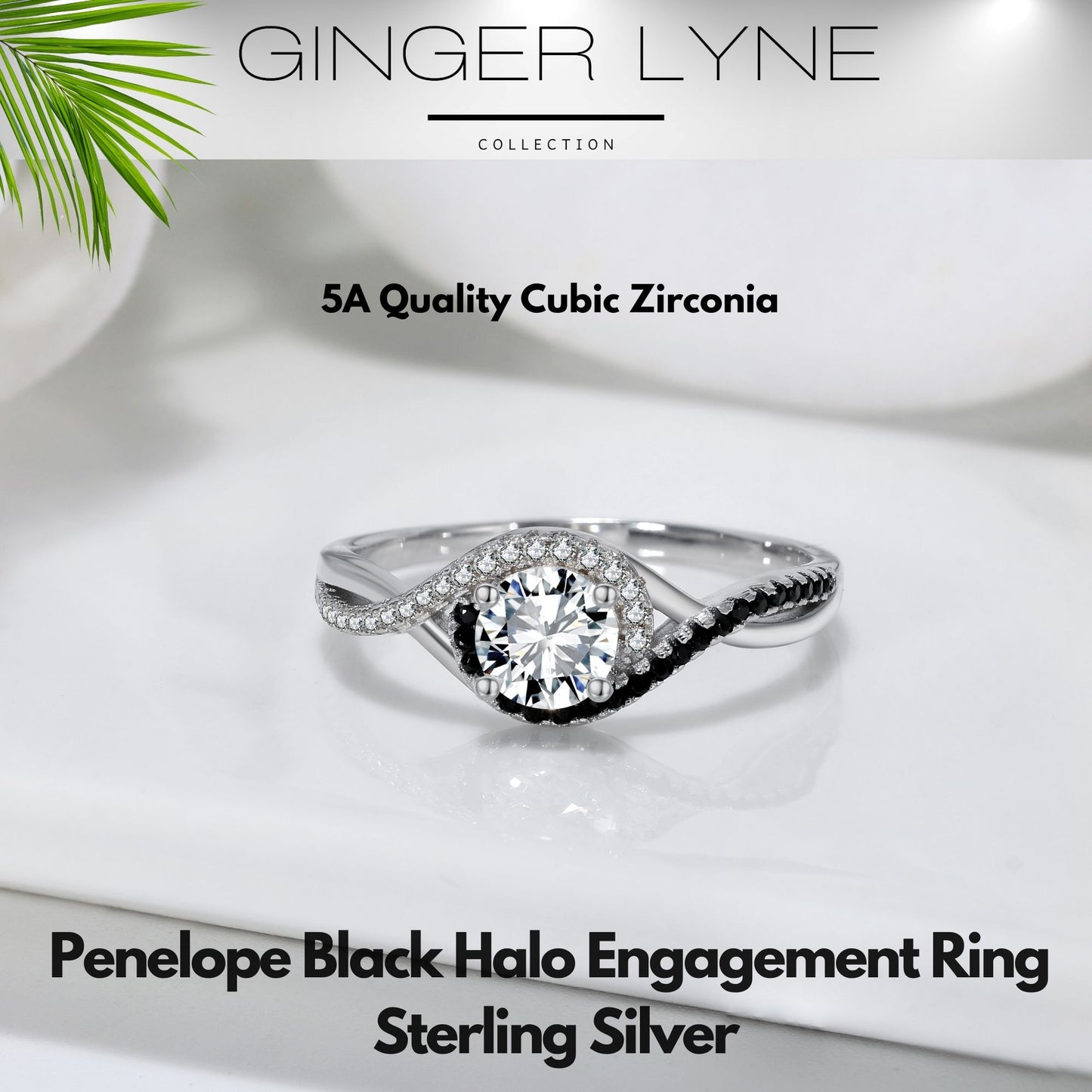PenelopeBlackHaloEngagementRingforWomenSterlingSilverWeddingRingGingerLyneCollection_Black-2