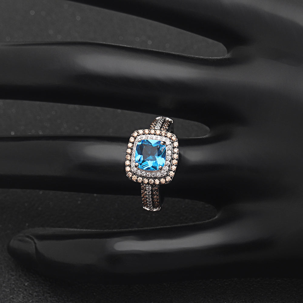 CocoHaloEngagementRingWomenChocolateBlueCzGingerLyneCollection_Brown-6